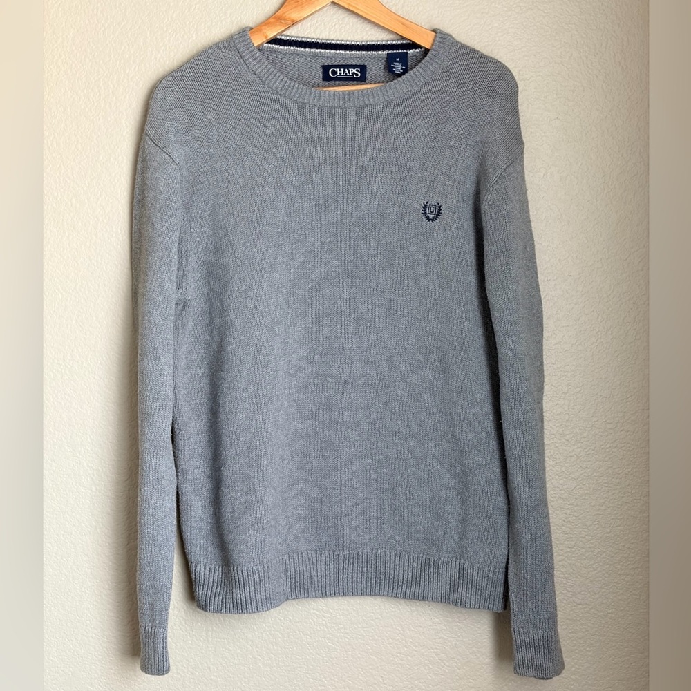 Chaps Men's Crew Neck Sweater-Medium - Picture 5 of 5